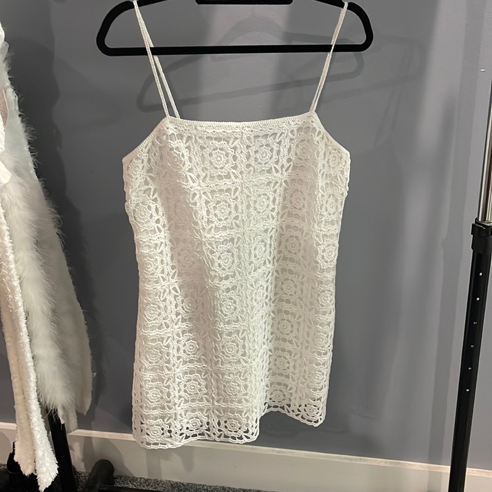 Zara white mini dress